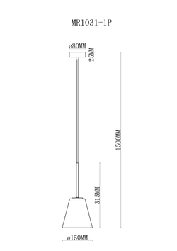 Подвесной светильник MyFar Stiven MR1031-1P