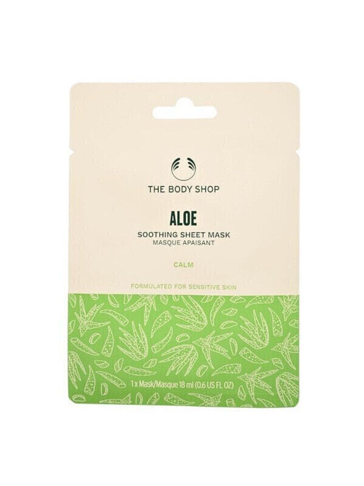 Маски The Body Shop Aloe Soothing Sheet Mask Увлажняющая и успокаиващая тканевая маска с алоэ