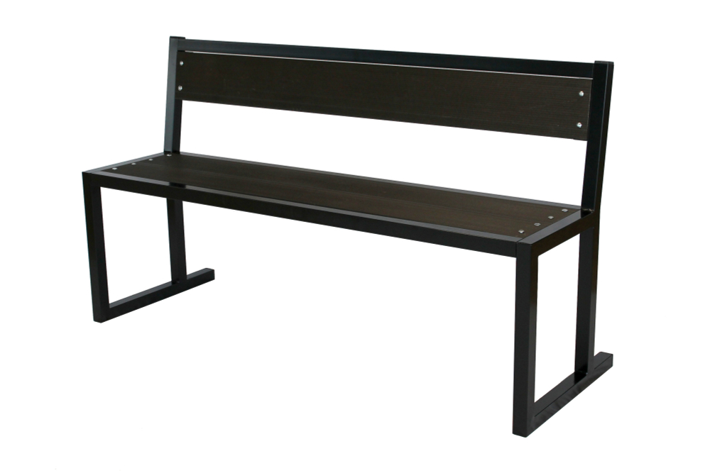 Лавочка садовая Garden Story Фортуна со спинкой ДПК 1 уп