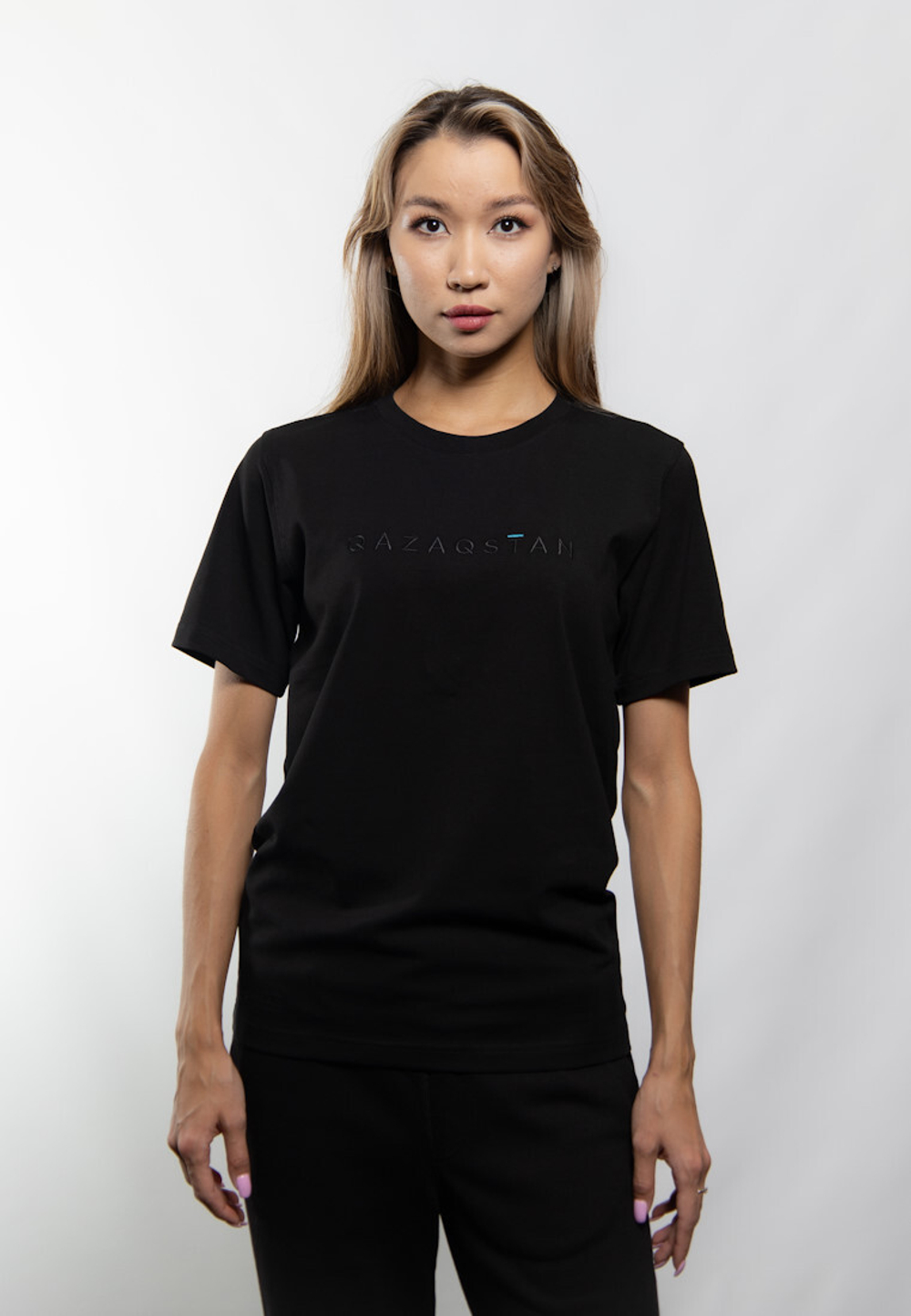 Футболка QAZAQSTAN BLACK/BLACK (ONLY ONLINE)