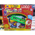 Детская железная дорога, паровозик,вагончики LOCO "LCF Track Playset" Track Train NO.19016B