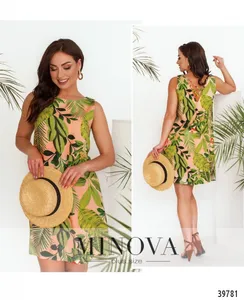 Платье 3153В-пудра Minova