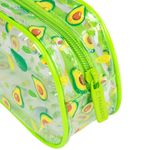 Пенал-косметичка BRAUBERG LUCENT на молнии, прозрачный, "Avocado", 21х5х9 см, 270054