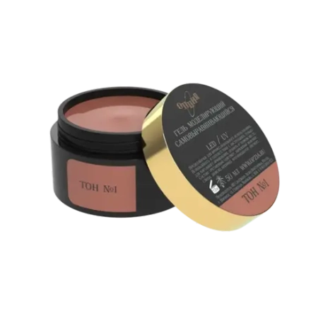 Камуфлирующий самовыравнивающийся гель бежево-рыжий (тёплый) Тон №1 50мл,ОПЦИЯ