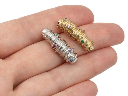 Бусина-спейсер "Самоцветы" 25мм