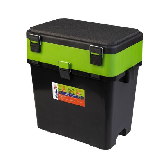 Ящик зимний Helios "FishBox" (19л) зеленый