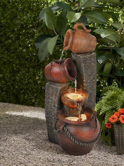 Waterfall Фонтан с подсветкой ''Каскад Квартет"