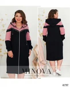 Платье 8-258-синий-фреза Minova