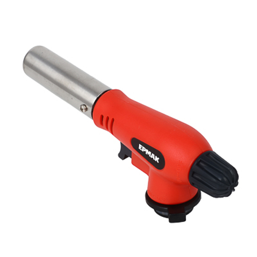 Горелка газовая с пьезоподжигом свободн вращение ЕРМАК широкое сопло 16,5*6*4см (80шт/кор)