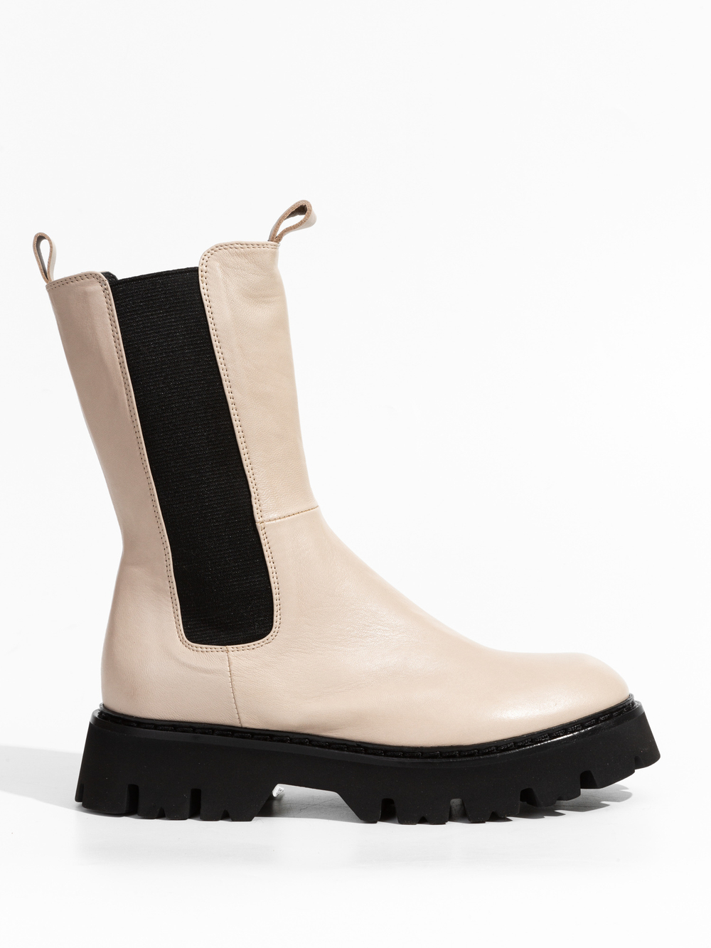 Кожаные ботинки Fruit 7083 бежевый