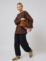 Лонгслив оверсайз из 100% хлопка