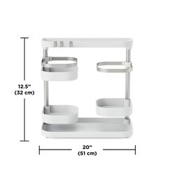 Органайзер универсальный Holster, белый/никель