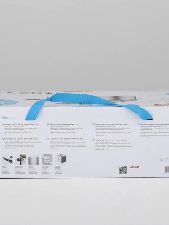 Набор кастрюль NÁDOBA OLINA, 3 шт: 1,5 л, 3,2 л, 6л