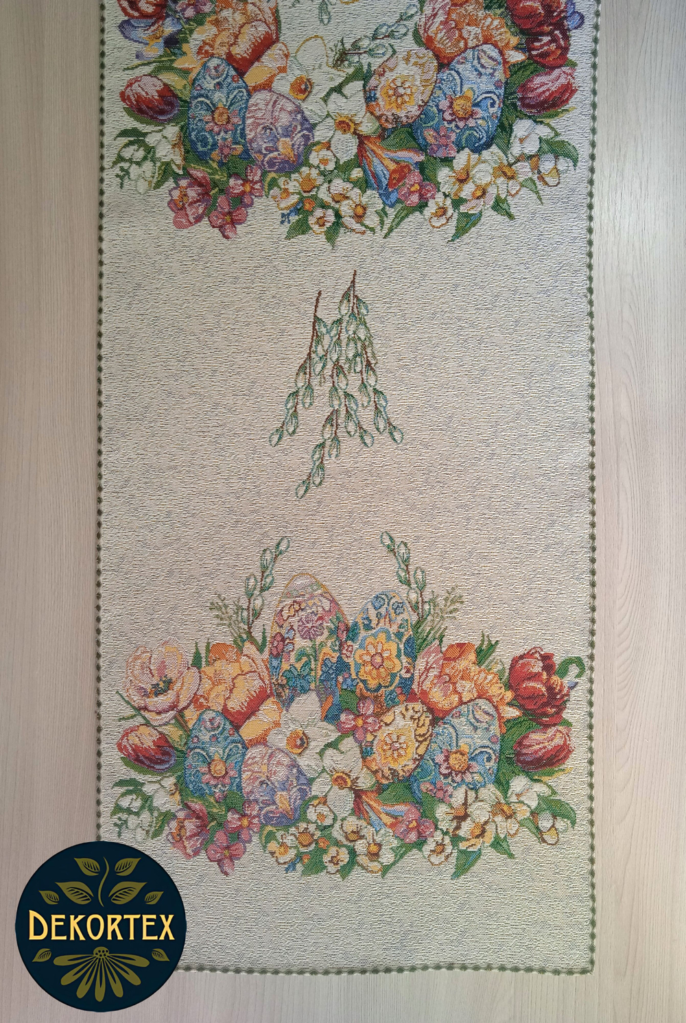 Пасхальный гобеленовый набор Пасхальный букет (Дорожка 39х153+4 салфетки 40х40)