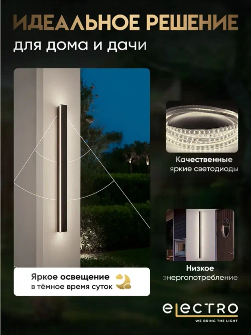 Светильник влагозащитный настенный уличный фасадный