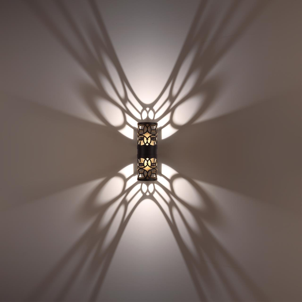 359537 STREET NT25 000 черный Светильник ландшафтный настенный IP65 LED 2*5W 3000К 100-240V NETZ