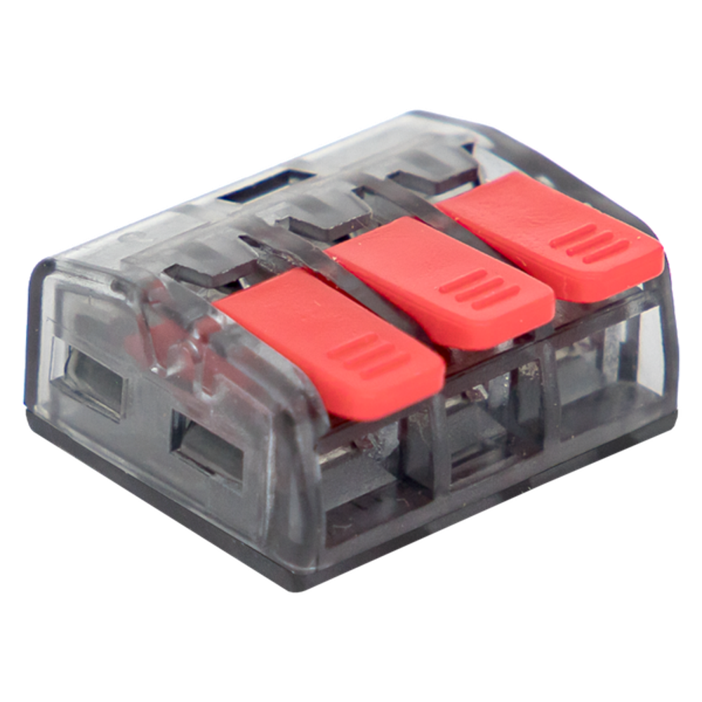 Клемма СМК 221-413 3 отверстия 0,2-4,0 мм2 (100шт.) EKF PROxima (100.00 шт.)