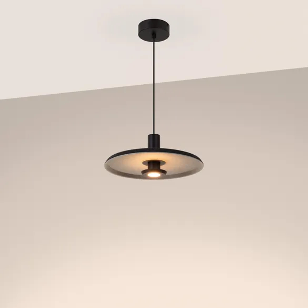 Светильник SP-KOTARO-R350-12W Warm3000 (BK-GR, 36 deg, 230V, TRIAC) (Arlight, IP20 Фетр, 3 года) 057223