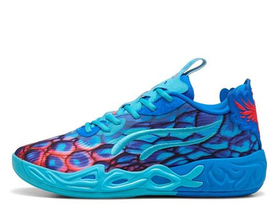 Баскетбольные кроссовки Puma MB.04 Low “Alien Skins” Ultra Blue/Luminous Pink-Green Glare Shoes