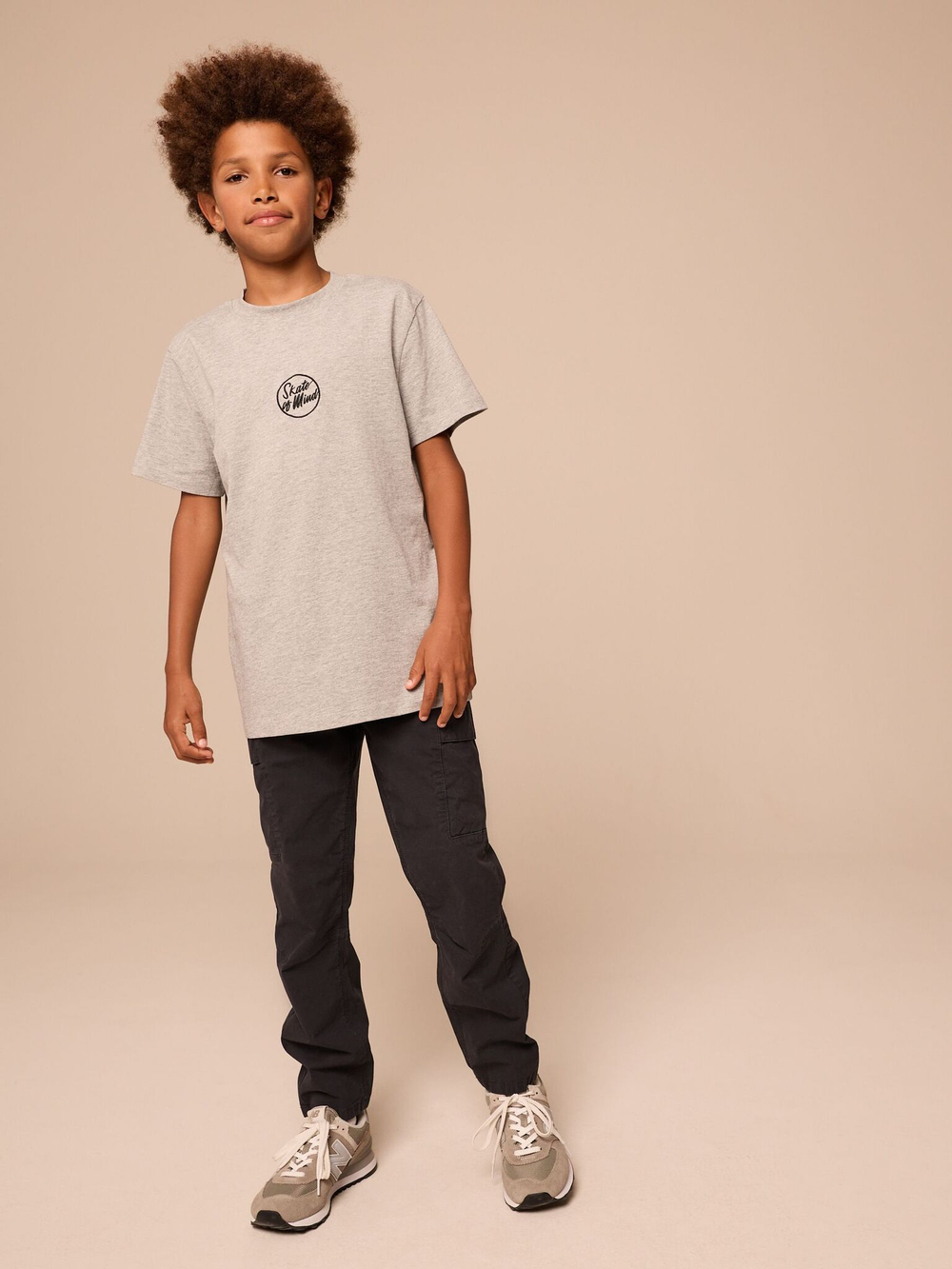 Брюки карго узкие для мальчика Next E42-121, Черный