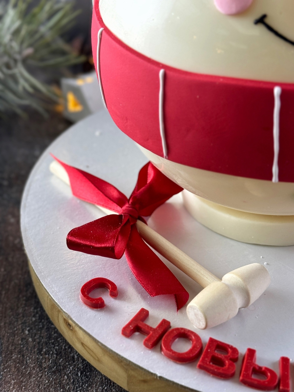 Торт шар бомба "Снеговик" НОВЫЙ ГОД 2026