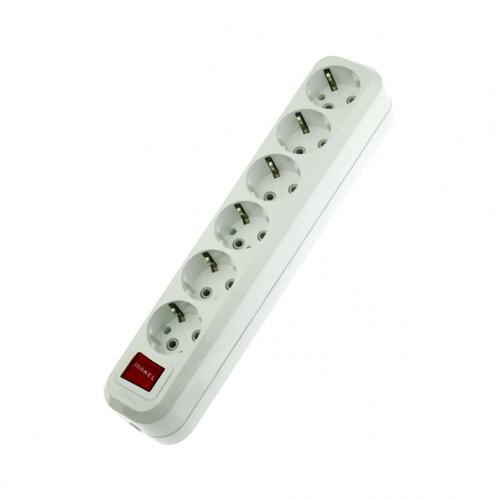 Колодка 6-м с/з MAKEL с выкл