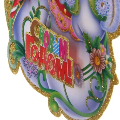 Плакат «Веселые снеговики» 50 см