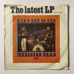 Винтажная виниловая пластинка LP Medicine Head One and One Is One (Germany 1973) 7 дюймов, 45 RPM, Single