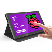7-дюймовый сенсорный экран с чехлом для микрокомпьютера (Orange и Raspberry PI, IPS)