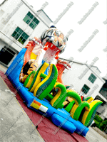 Надувная горка "Большой тигр", 15*7*10 м