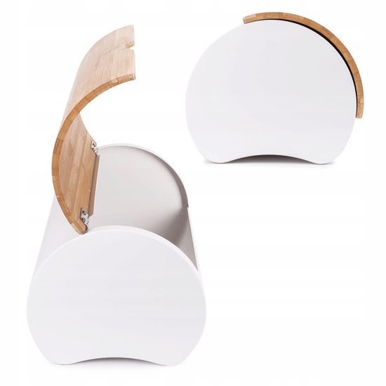 Набор Хлебница с емкостями для хранения Kamille KM 1121 нержавеющая сталь, бамбук