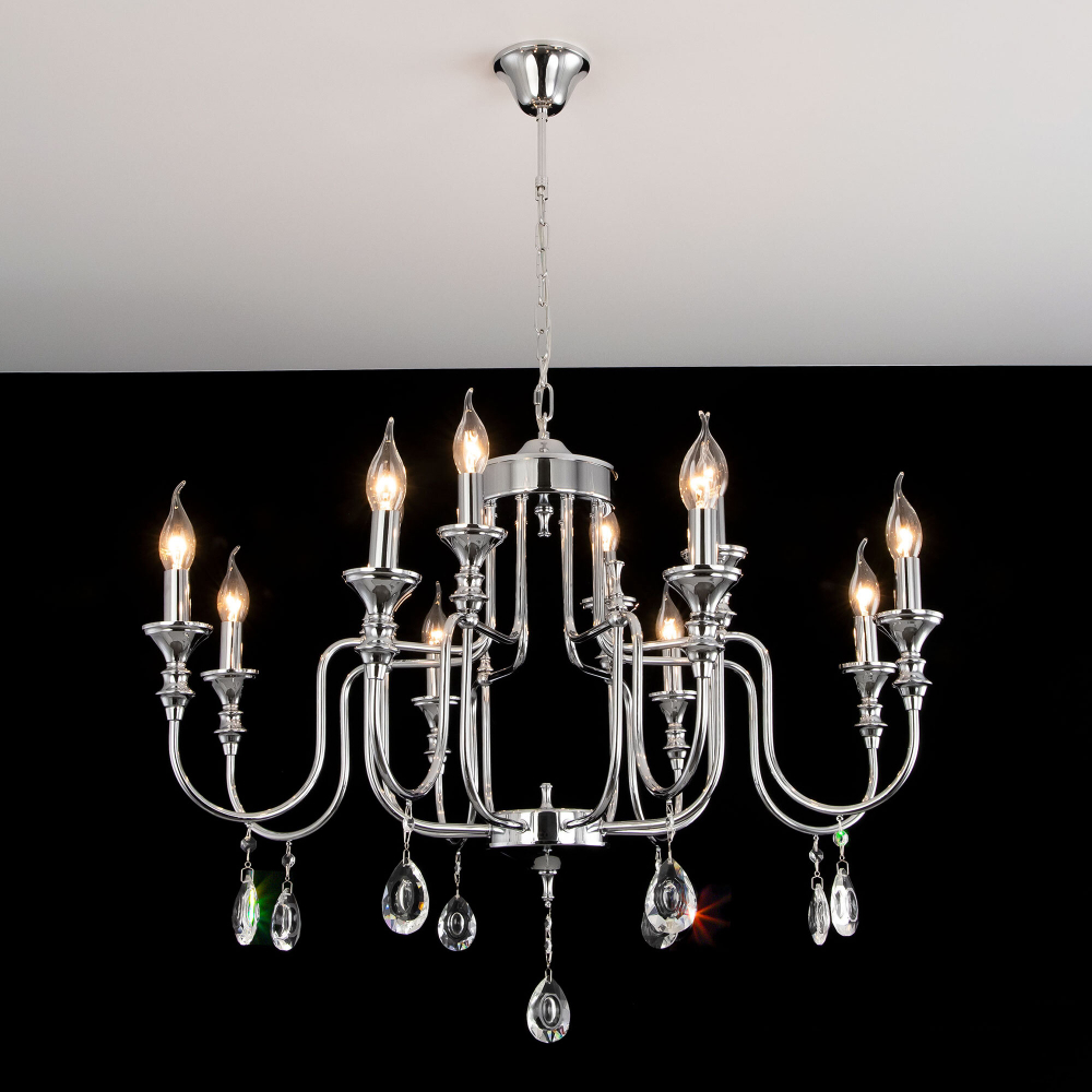 Citilux Рига CL437221 Люстра подвесная Хром