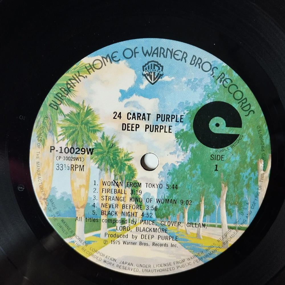 Винтажная виниловая пластинка LP Deep Purple 24 Carat (Japan 1975) (Obi) Strange Kind Of Woman