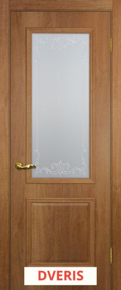 Межкомнатная дверь Верона-1 (Дуб Арагон/Сатинат Белый)