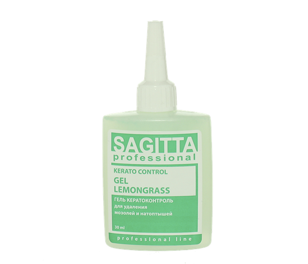 Sagitta GEL LEMONGRASS KERATO Control INTENSIVE, гель для удаления мозолей и натоптышей, 30мл