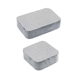 Тротуарная плитка КЛАССИКО - Стандарт Белый, комплект из 2 видов плит