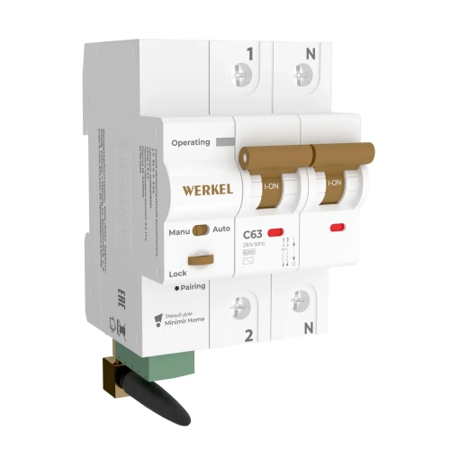 Умный автоматический выключатель 2P 63A C 6kA W1002P6301