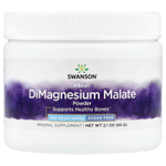 Swanson Vitamins, Димагний малат в порошке, 60 г (2,1 унции)