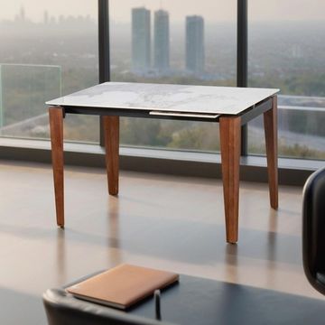 Стол Vermont (120-160) pandora gloss / Brown Wood