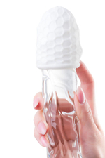 Белый рельефный мастурбатор Pufl (Цвет: белый)