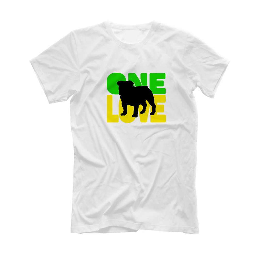 Футболка "Английский бульдог One LOVE"