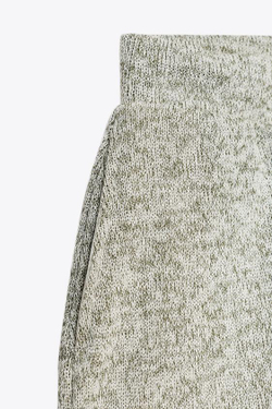 ZARA БЕРМУДЫ В СТИЛЕ РУСТИК С ПОЯСОМ, ЗЕЛЕНЫЙ / ЭКРЮ