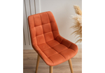Стул деревянный Woodville Челси терракотовый (zd 432), светлое дерево np, ножки натуральные