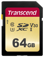 Карта памяти SDXC 64GB Transcend TS64GSDC500S