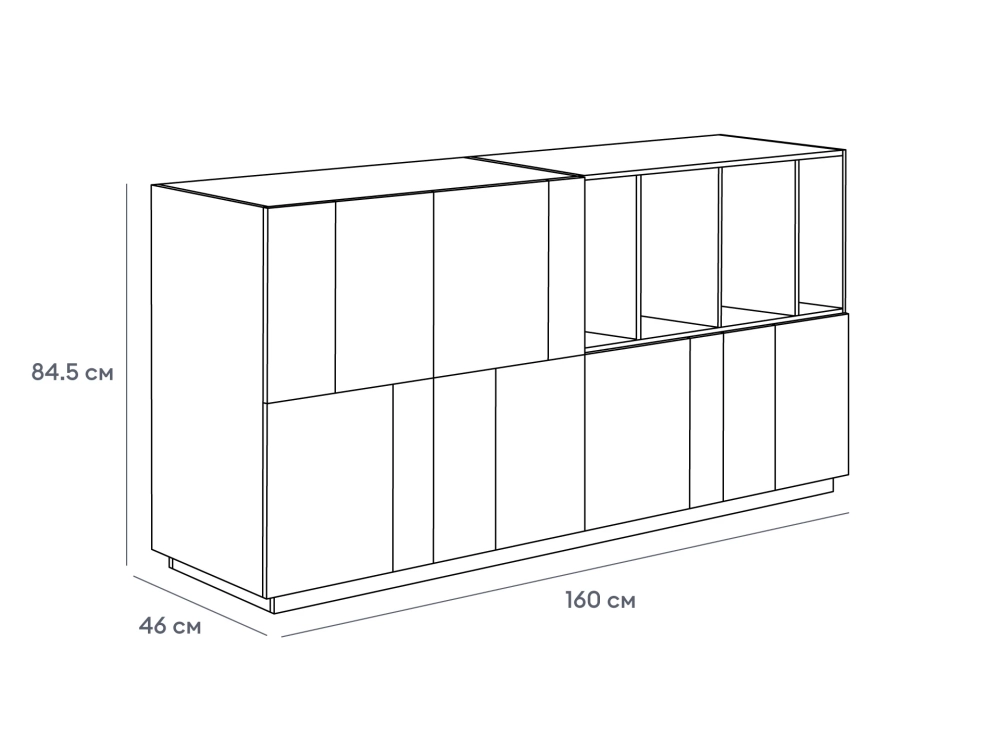 Сервант Addy с полками