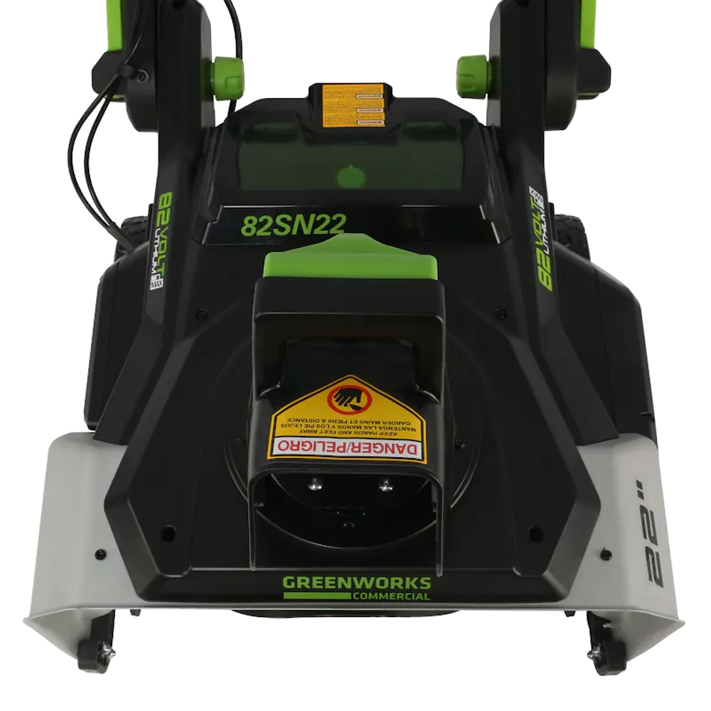 Greenworks GD82STK22 82В аккумуляторный снегоуборщик (2 x 2.5 Ач, ЗУ) ковш 56 см, выброс 6 м 2602507UC
