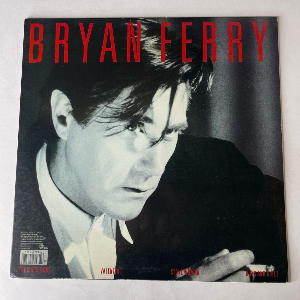 Винтажная виниловая пластинка LP Bryan Ferry Boys And Girls (США 1985)