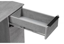 Письменный стол Бэтти Лофт 116х60х75 бетон / черный