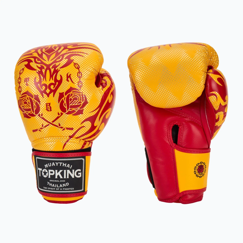Боксёрские перчатки Top King Boxing Dragon yellow