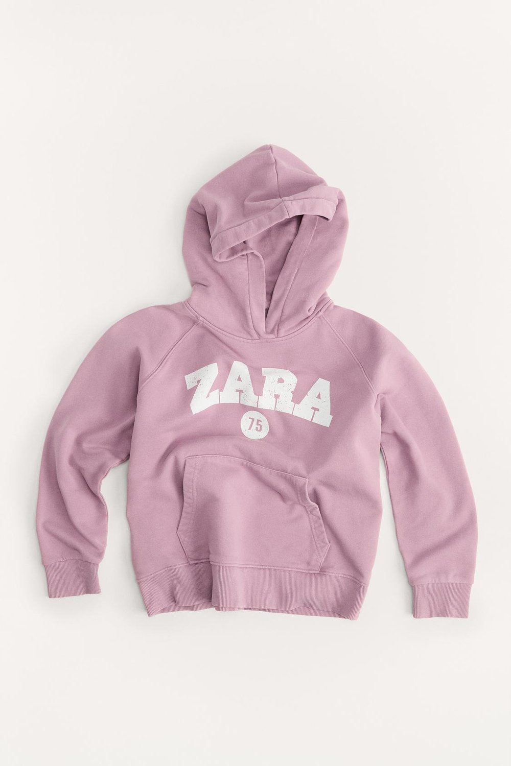 ZARA ХУДИ С КАПЮШОНОМ В СТИЛЕ ПРЕППИ 50TH ANNIVERSARY, ПАСТЕЛЬНО-РОЗОВЫЙ